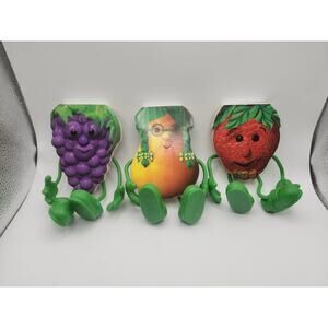 Fruit Troop Lot of 3 Vintage 1997 Christian Kids Books Strawberry Pear Grape